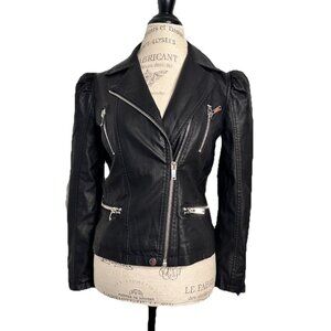 Chaser Women’s Size Small Full Zip Moto Jacket Black Motorcycle